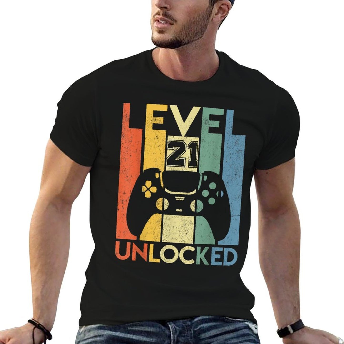 Level 21 Unlocked Birthday 21 Year Old Its My 21st Birthday  Slim-fit Cut T-Shirt