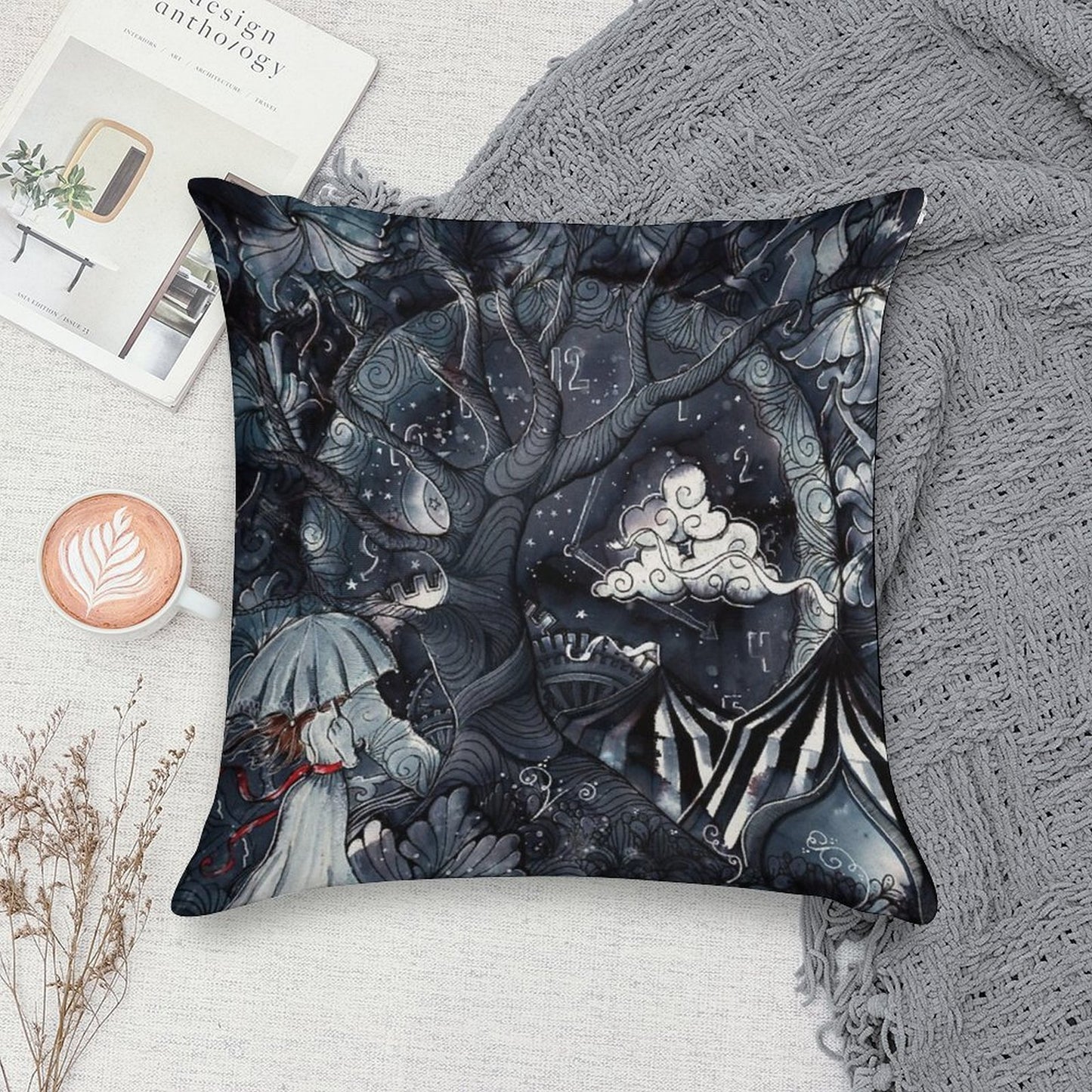 The Night Circus Soft Home Decor Throw Pillow