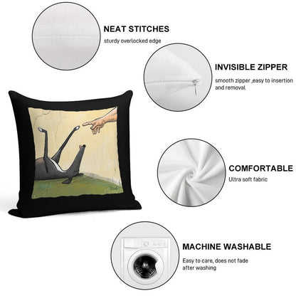 The Hand of Dog Soft Ultra-Soft Texture Throw Pillow