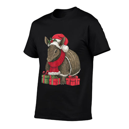 Armadillo Lover Xmas Holiday Santa Armadillo Christmas  Durable T-Shirt