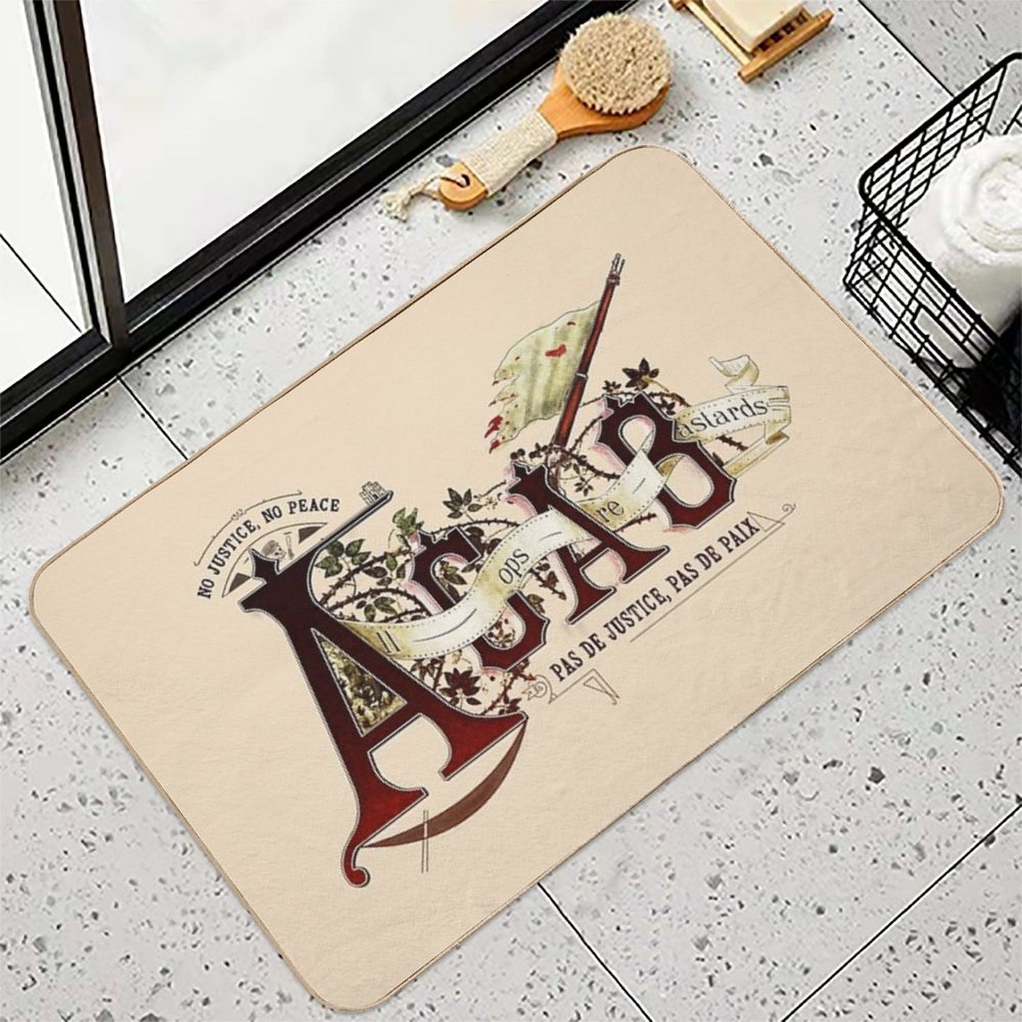 Vintage ACAB - Anti Police Action  Absorbent Bath Mat