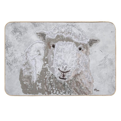 Sheep in Winter  Animal Decor Durable Bath Mat