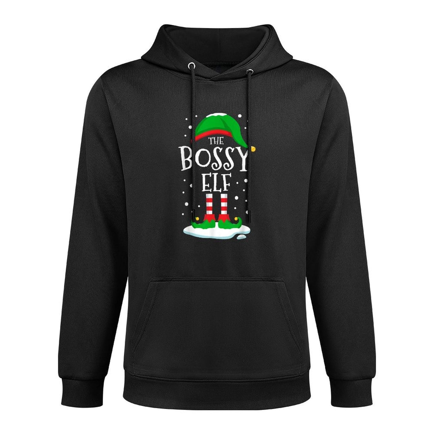 The Bossy Elf Christmas Family Matching Xmas Group Funny Breathable Fabric Hoodie