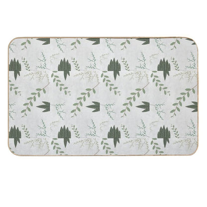 Botanical, Plants  Rapid-Drying Bath Mat