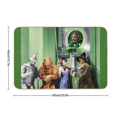 Wizard Curtain  Oz Dorothy Tin  Man  Rarity Mask Still Wizard Oz Digital Colorized Print  Anti-Trip Bath Mat