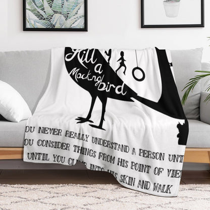 To Kill A Mocking Bird Sustainable Throw Blanket