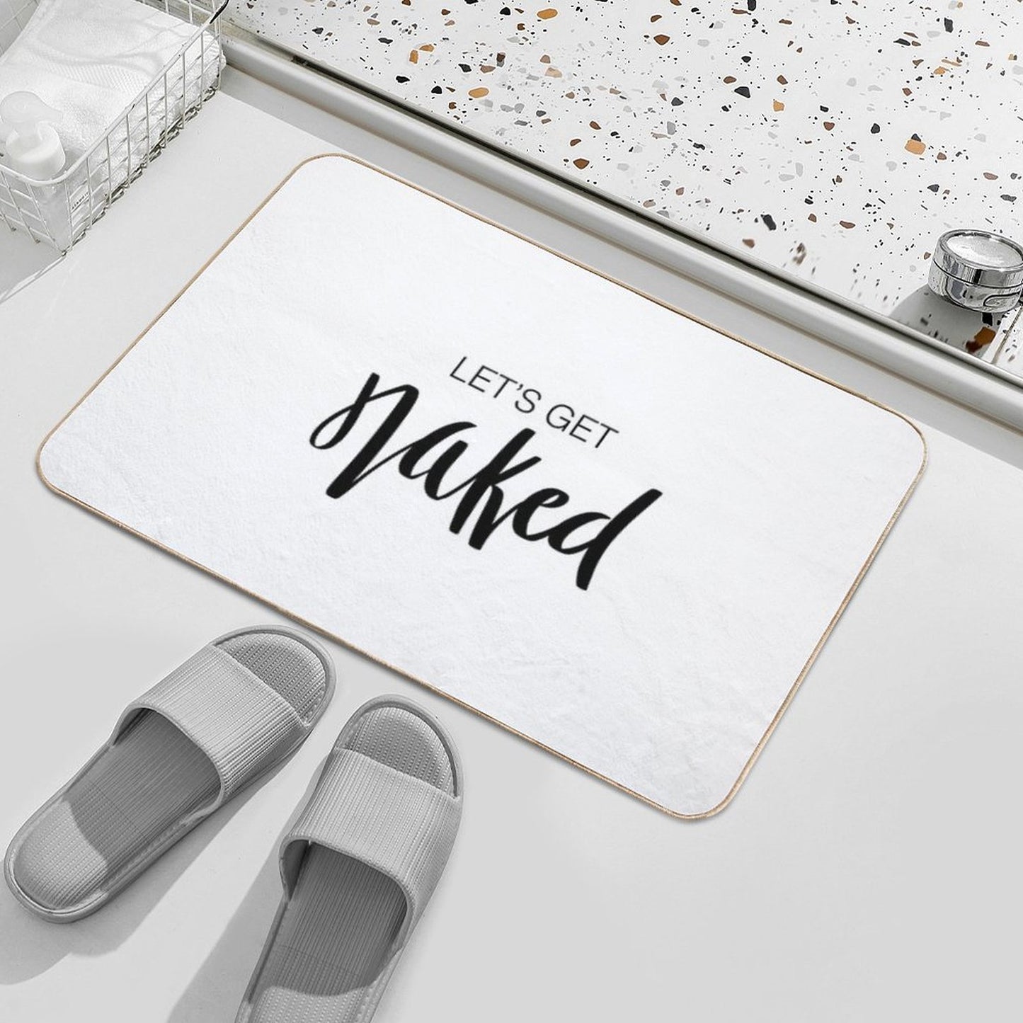 Let’s Get Naked  Rapid-Drying Bath Mat