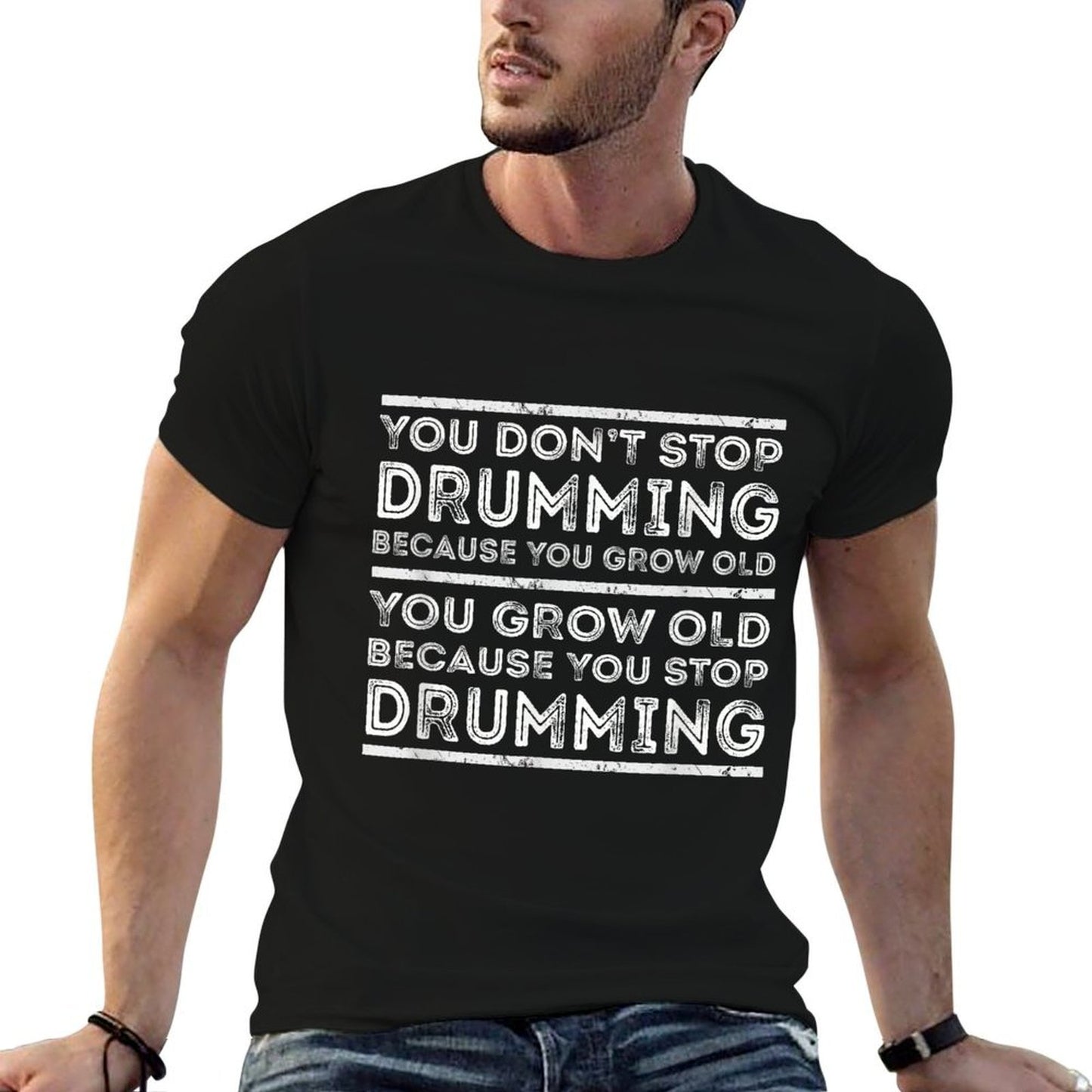 Drummer Drums Gifts For 60th ,70th, 80th Birthday  Affordable Price T-Shirt