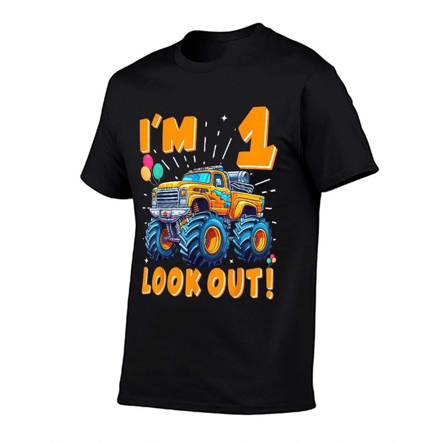 One 1st Birthday Boy Monster Truck Car 1 Year Old  Odor-resistant T-Shirt