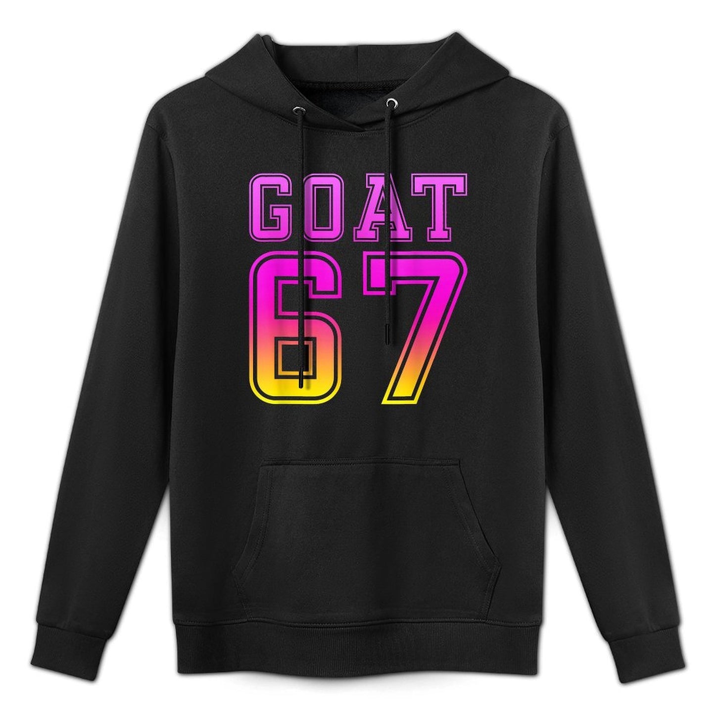 Cool Six Seven 6 7 Ice-Cream Goat 67 Meme Rizz Funny Easy Care Hoodie