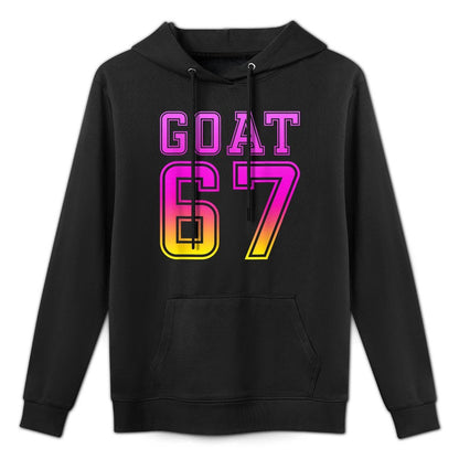 Cool Six Seven 6 7 Ice-Cream Goat 67 Meme Rizz Funny Easy Care Hoodie