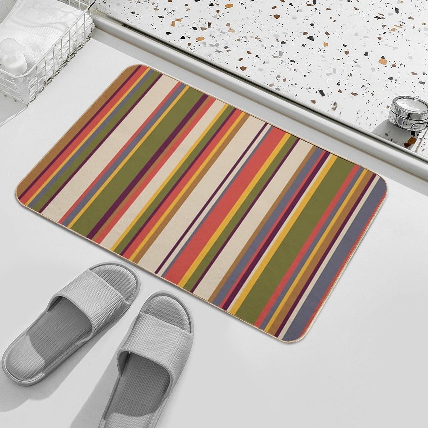 Fourth Doctor Scarf - Series 12  Easy Maintenance Bath Mat
