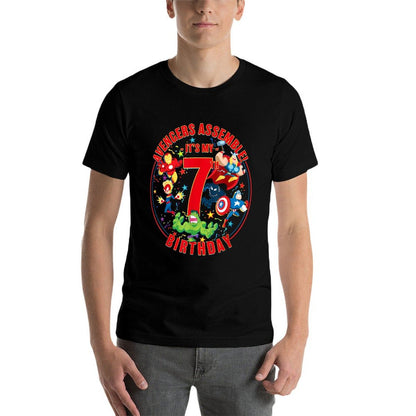 Marvel Avengers Assemble Its My 7th Birthday  Versatile T-Shirt