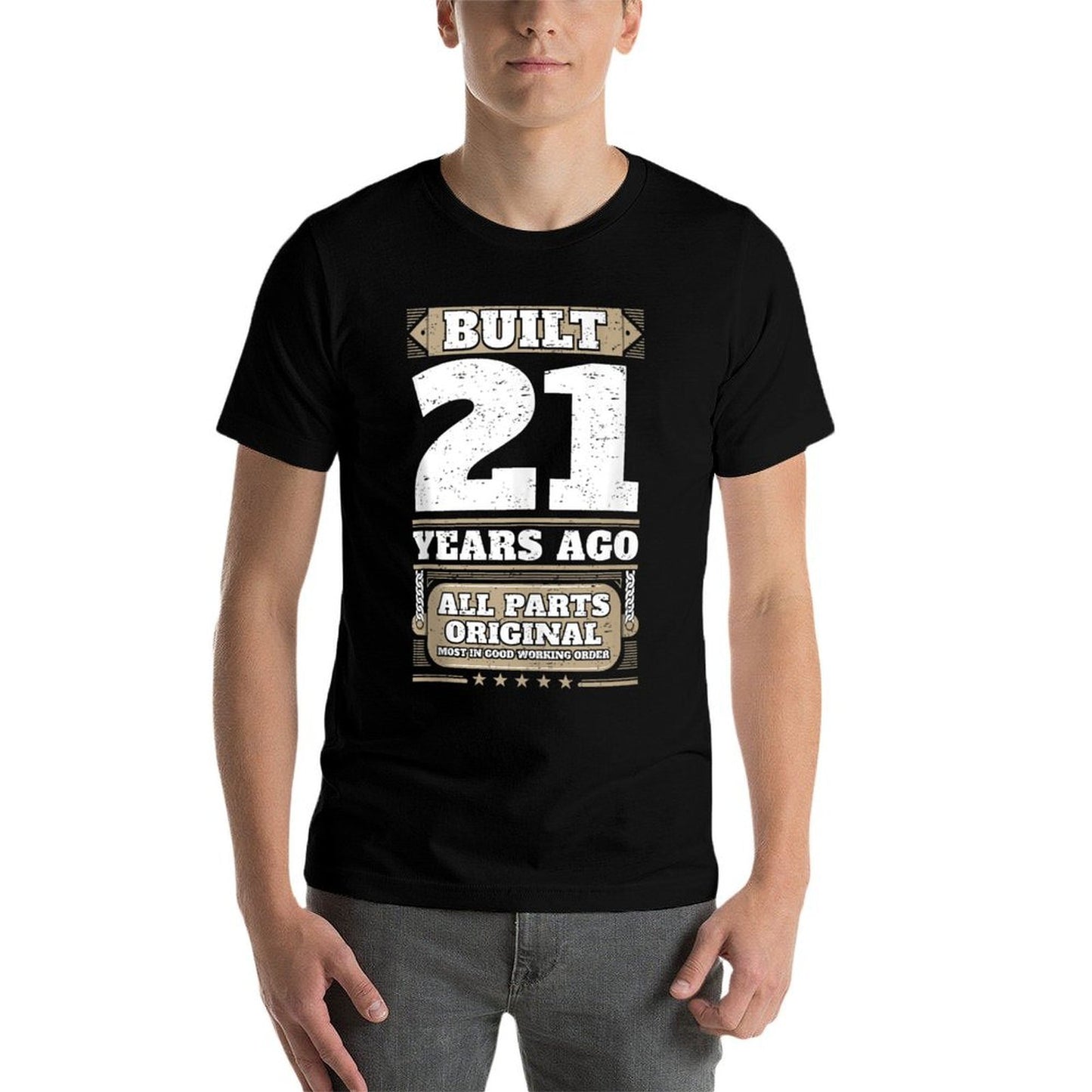 Built 21 Years Ago 21st Birthday  Relaxed-fit T-Shirt