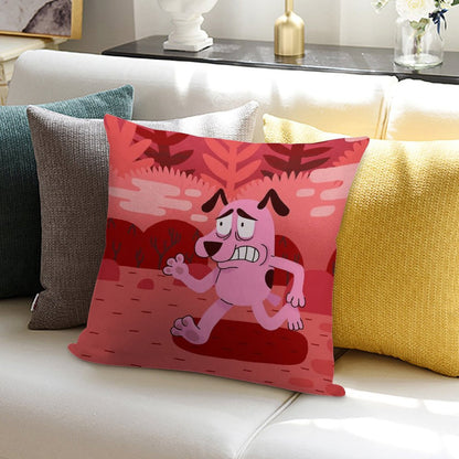 Fear And Courage Soft Fade-Resistant Throw Pillow