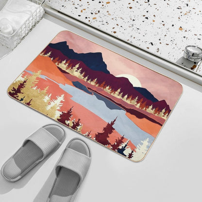 Grapefruit Sky  Slip-Resistant Bath Mat