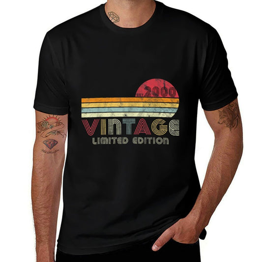 21 Year Old Gifts Vintage 2000 Limited Edition 21st Birthday  Summer-ready Fabric T-Shirt