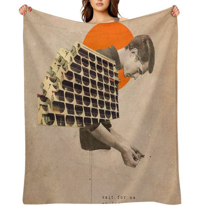 Wait For Me Machine-washable Throw Blanket