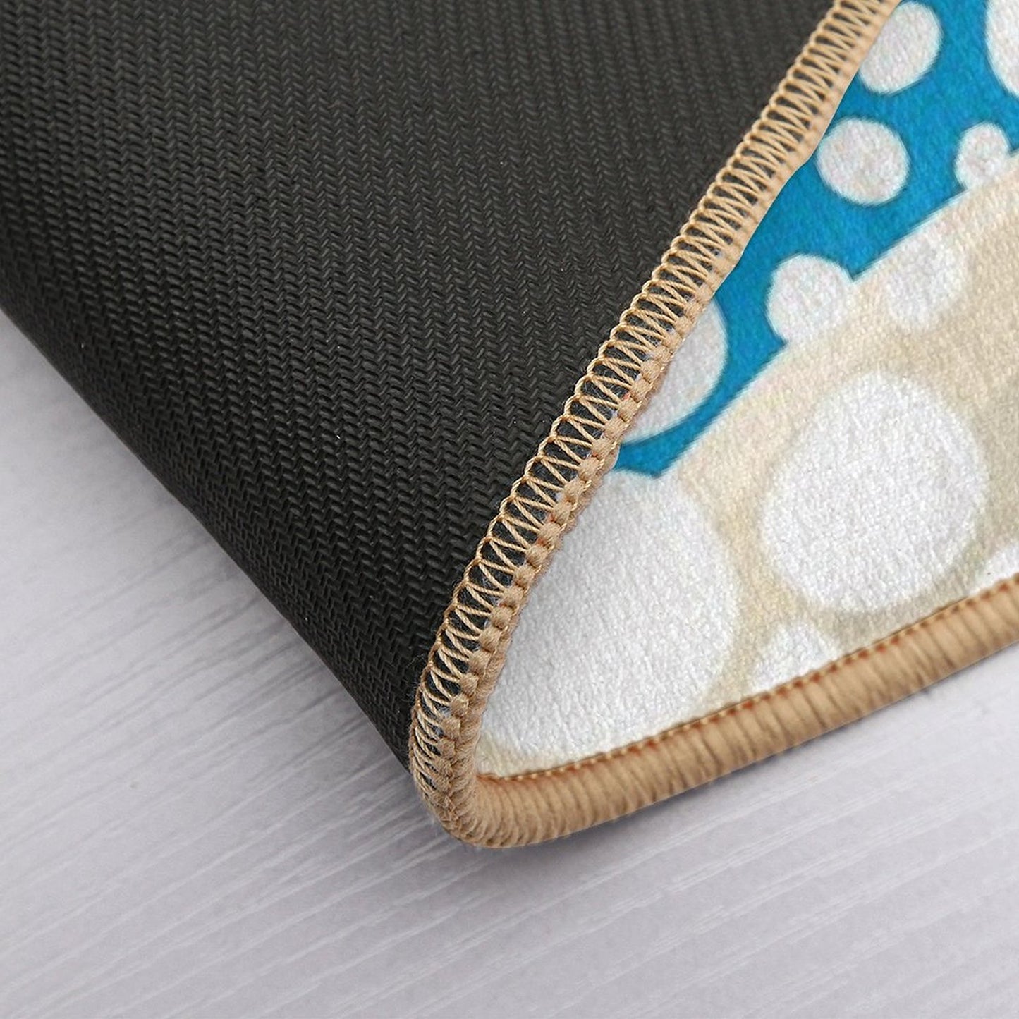 Beach Summertime Abstract Rainbow Print  Toxin-Free Bath Mat