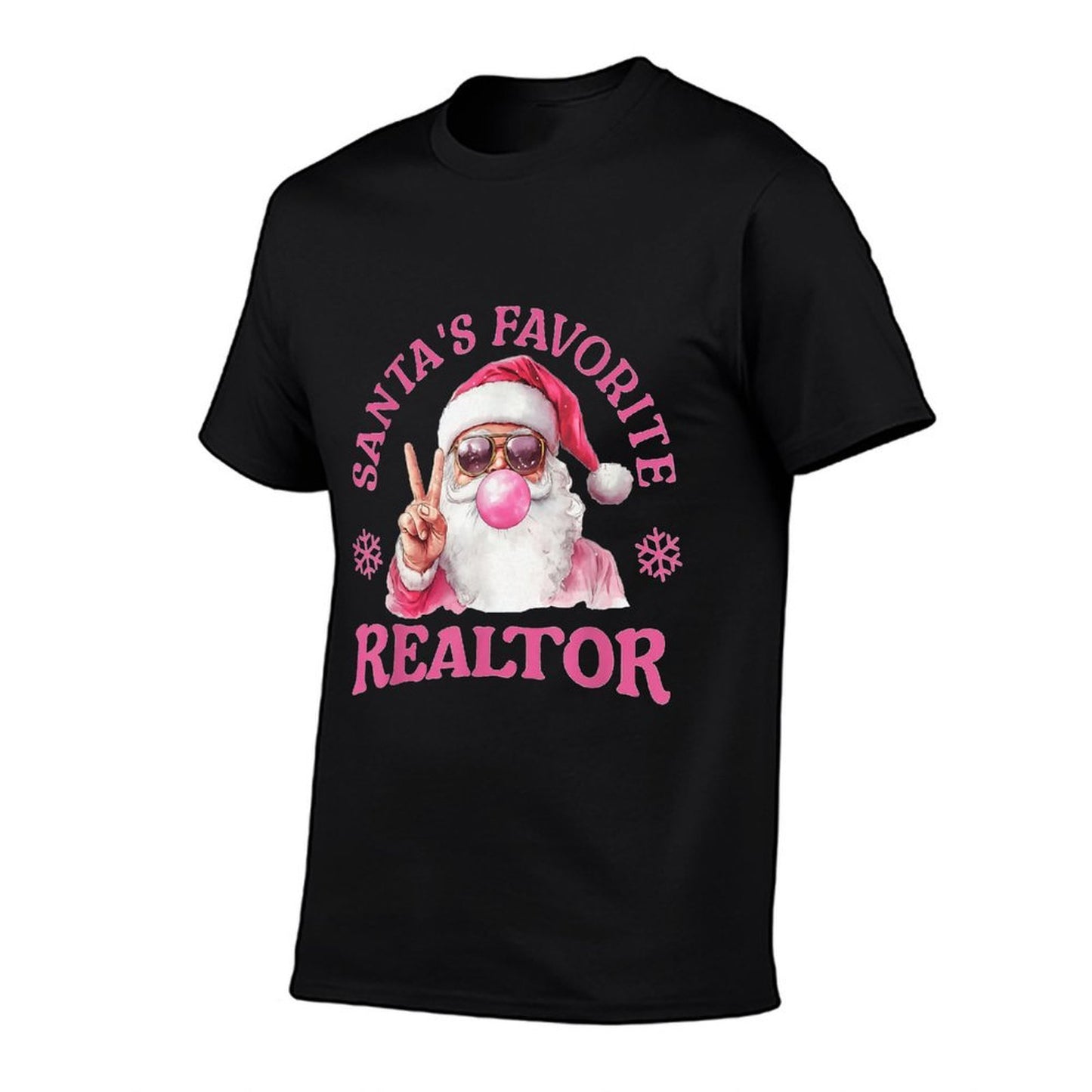 Santas Favorite Realtor Christmas Santa Real Estate Agent  Relaxed-fit T-Shirt