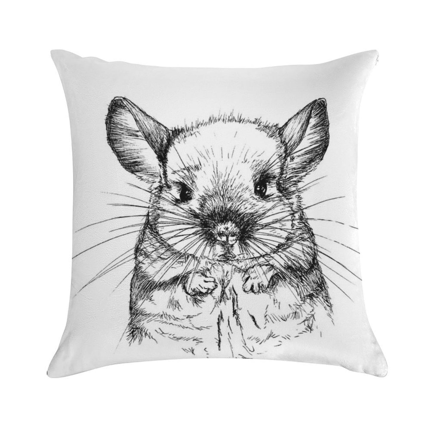 Chinchilla My Love Soft High-Density Material Throw Pillow