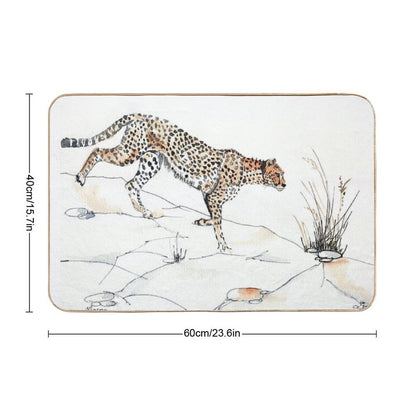 Majestic Cheetah  Pet-Safe Bath Mat