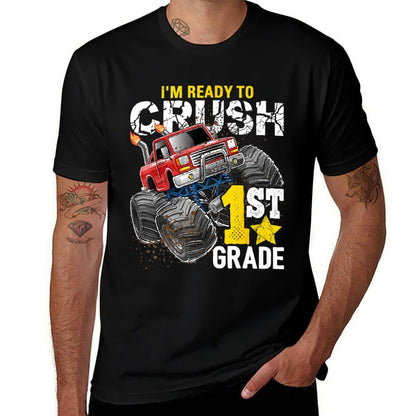 Ready to Crush 1st Grade Monster Truck Back to School Premium  Versatile T-Shirt