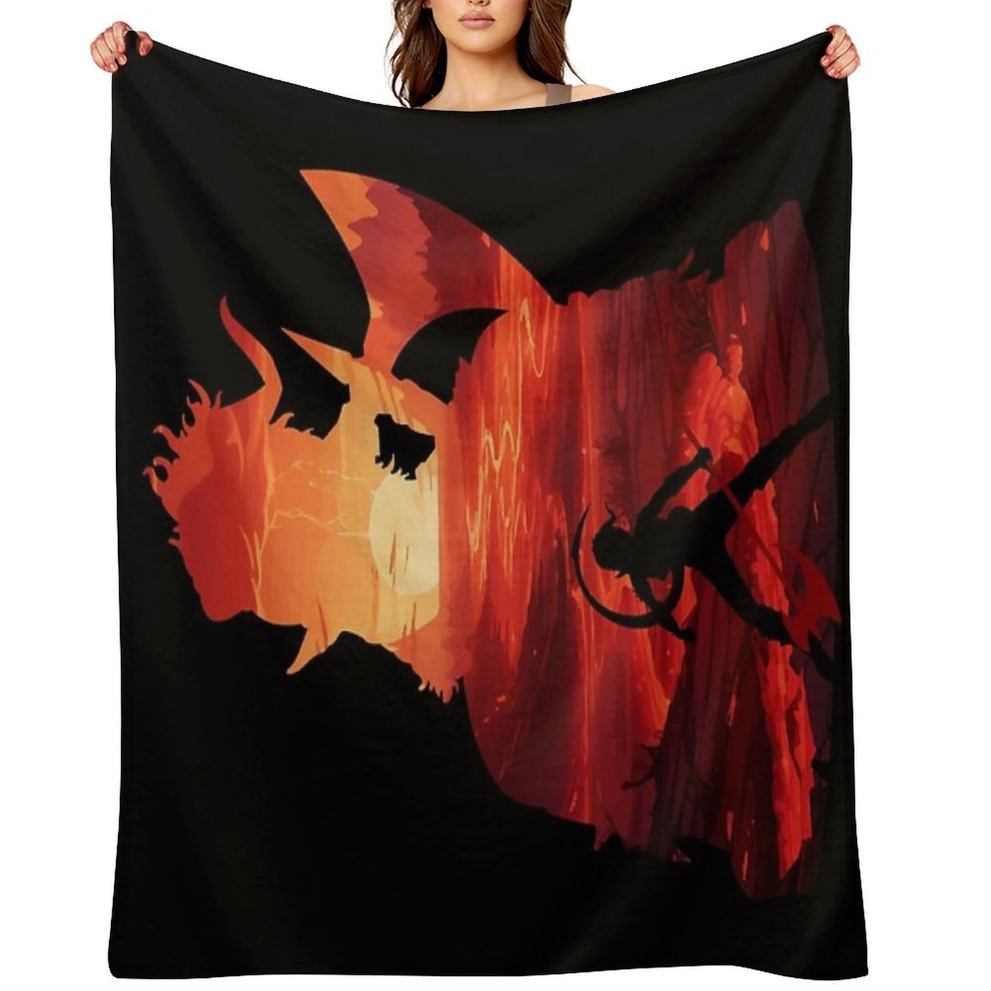 Baldurs Gate 3 - Karlach Negative Illusion Anti-pilling Throw Blanket
