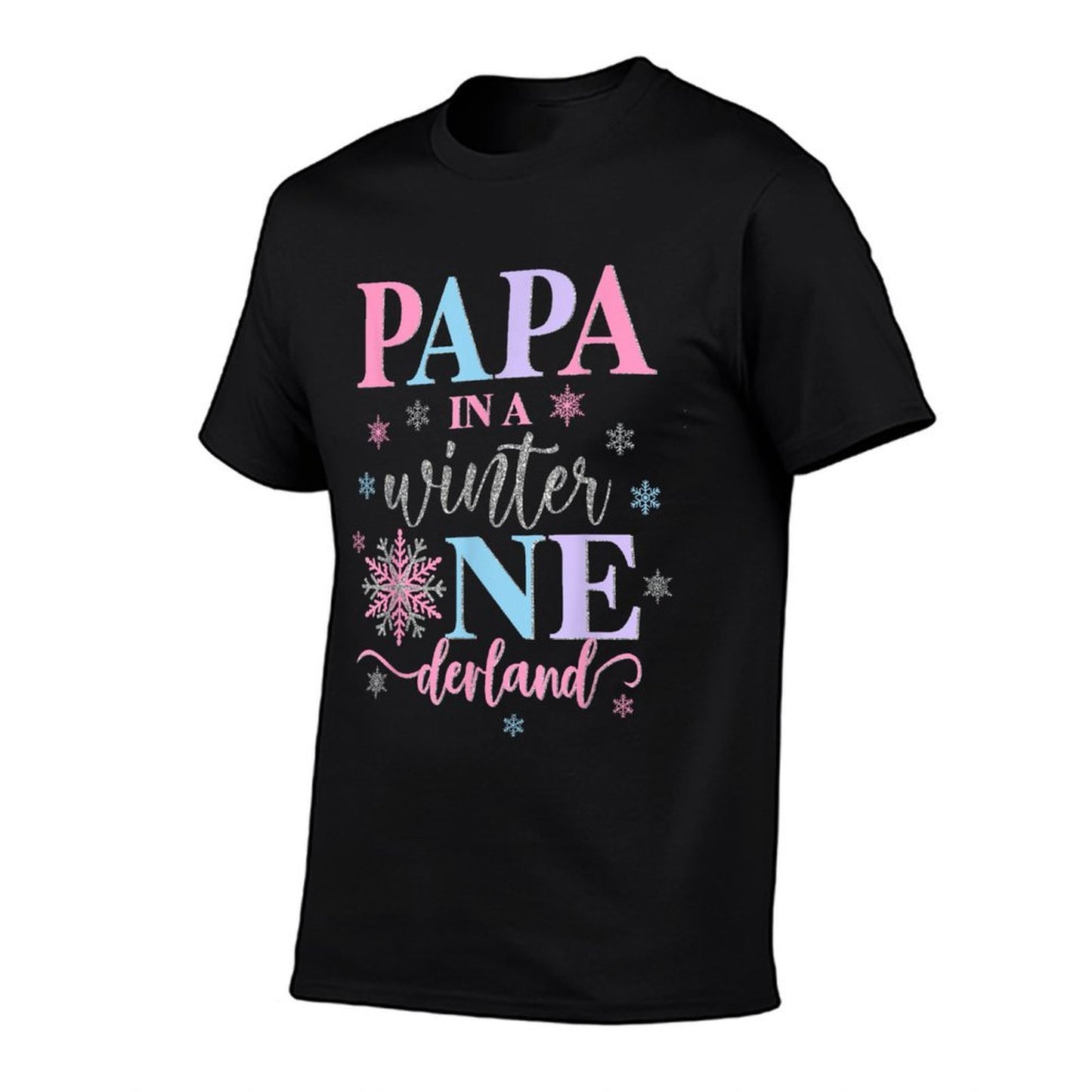 Papa in A Winter Onederland Birthday Girl Sweet Snowflake  Odor-resistant T-Shirt