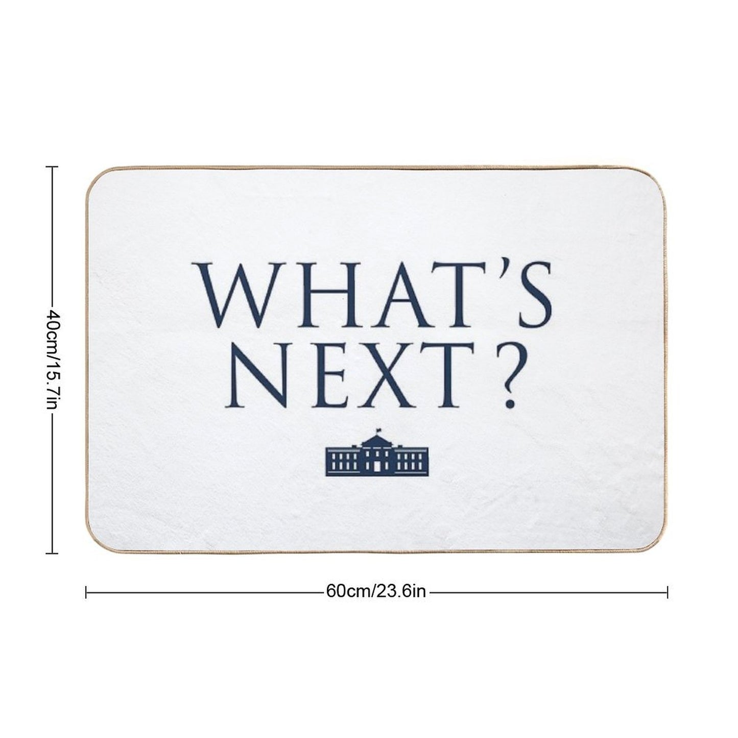 What's Next West Wing  Long-Lasting Bath Mat
