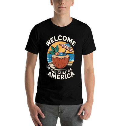 Gulf Of USA America Gift Men Women Flag Beach Moisture-wicking T-Shirt