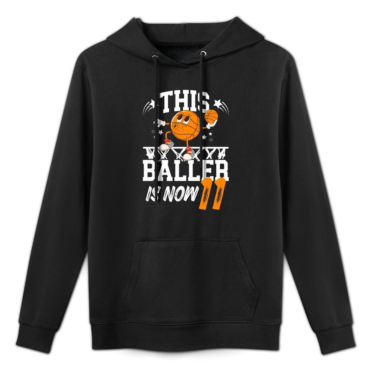 11th Basketball Birthday Eleven Year Old Basketball Player Easy Care Hoodie