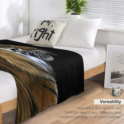 Tiger Anti-pilling Throw Blanket