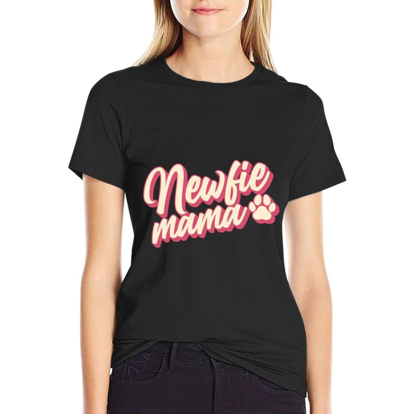 Newfie Mom Newfoundland Mom - Newfie Dogs Fur Newfies  Soft T-Shirt