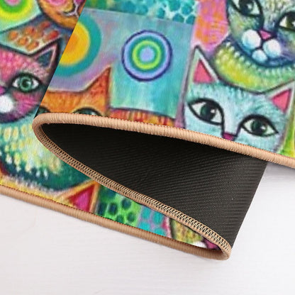 Happy Cats  Repositionable Bath Mat