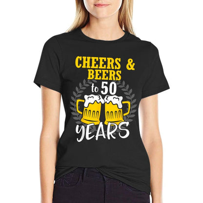 Cheers And Beers To 50 Years 50th Birthday  Breathable T-Shirt