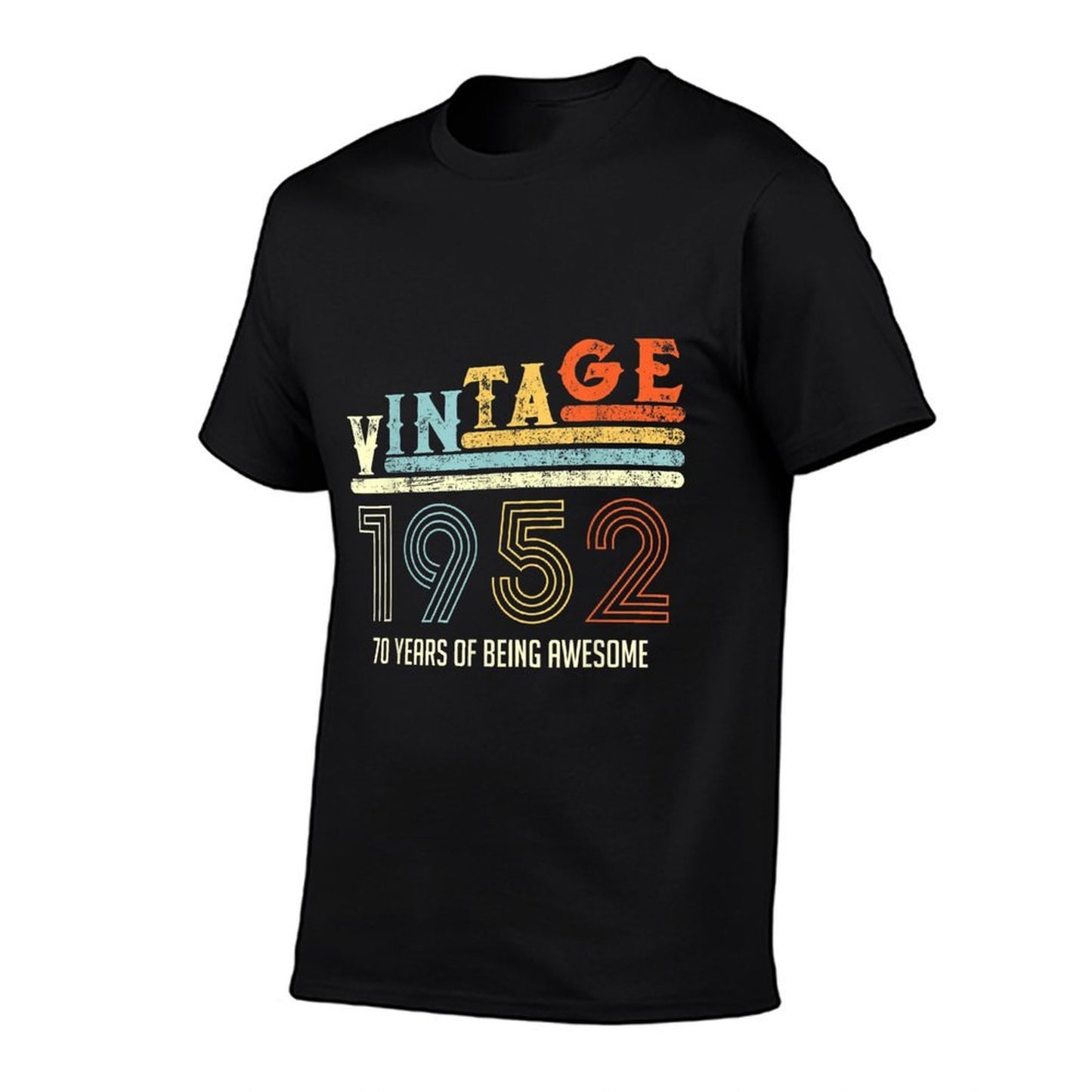 Vintage 1952 70 Years Of Being Awesome 70th Birthday  Trendy Pattern T-Shirt