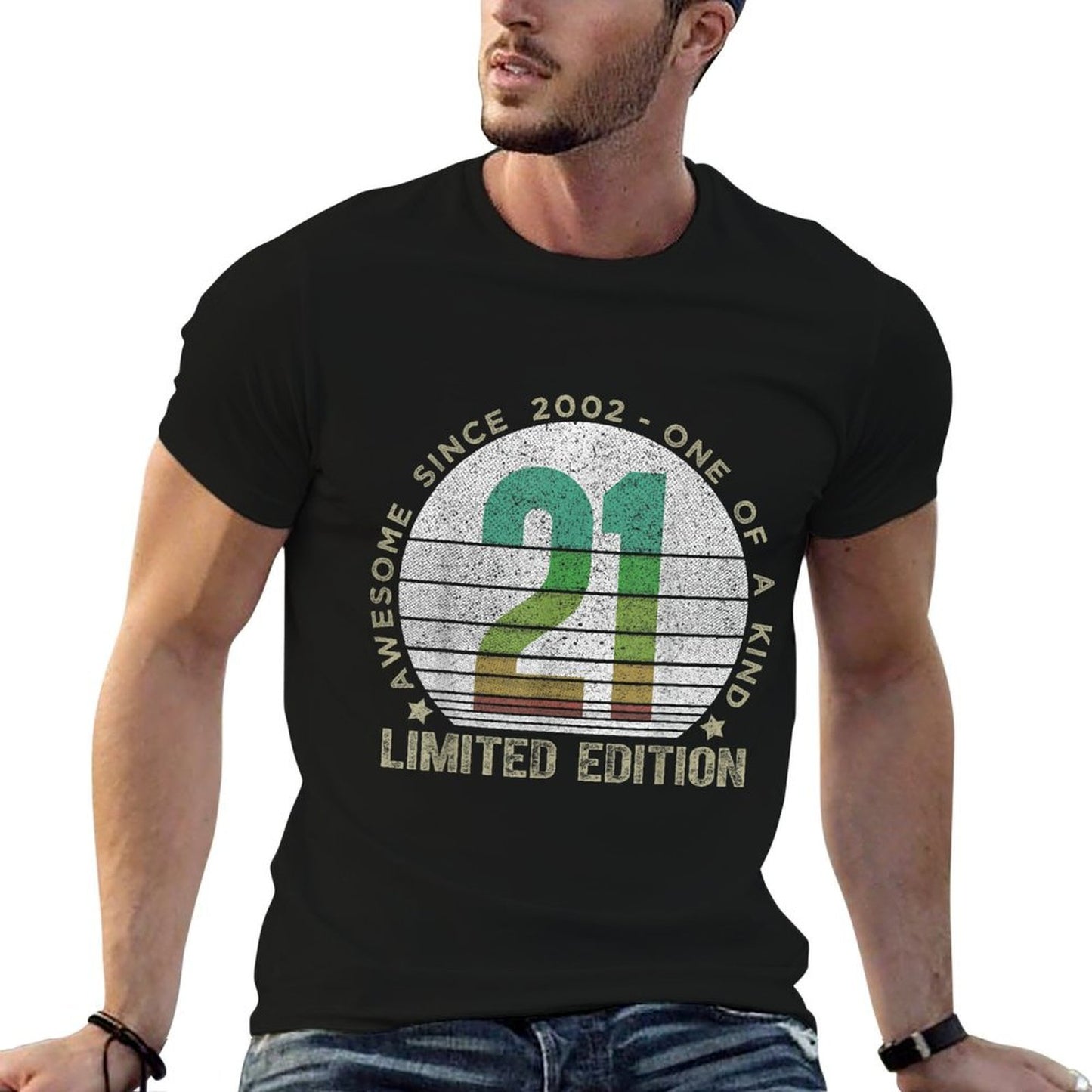 Vintage 2002 21 Year Old Gifts Limited Edition 21st Birthday  Graphic-printed T-Shirt