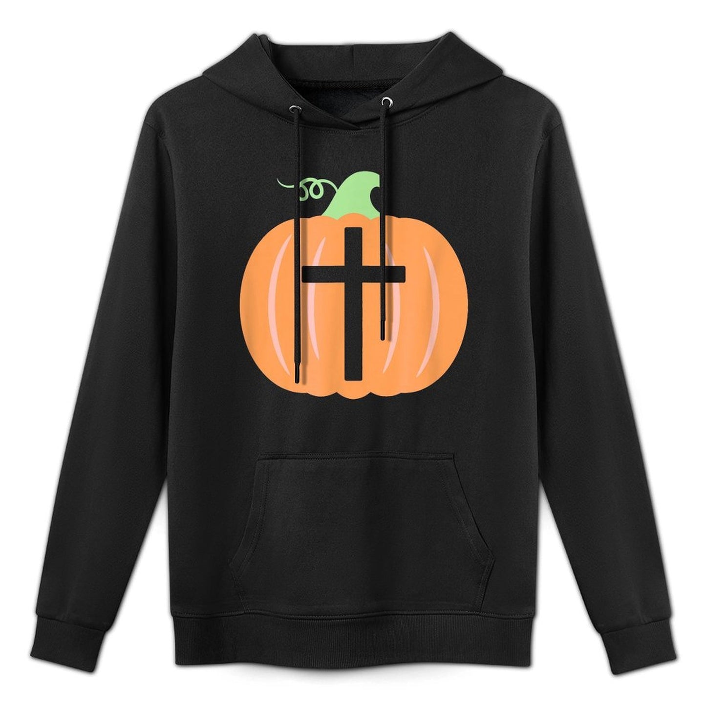Christian Cross Religious Pumpkin Halloween T Machine Washable Hoodie