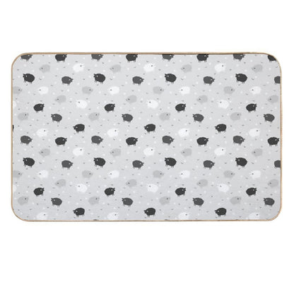Сount Sheeps Away Pattern  Toxin-Free Bath Mat