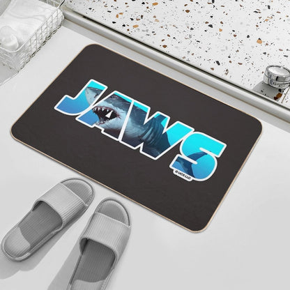 Jaws Movie Lettering. Birthday Party Gifts. Officially Licensed Merch.  Slip-Resistant Bath Mat