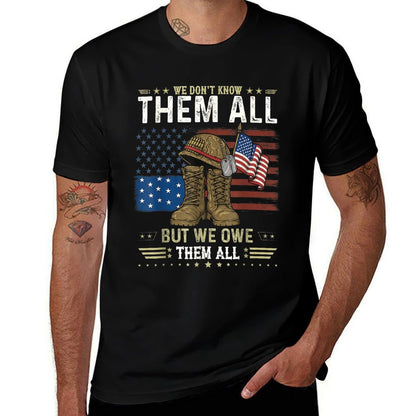 We Owe Them All Partiotic Veterans Day Memorial Day Lightweight T-Shirt