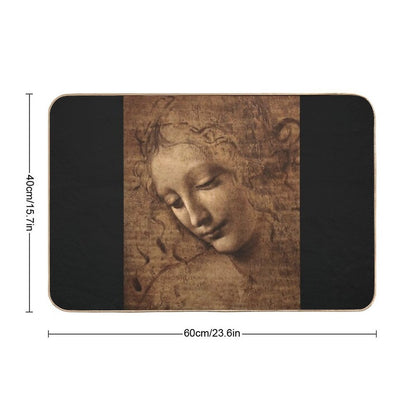La Scapigliata by Leonardo Da Vinci  Pet-Safe Bath Mat