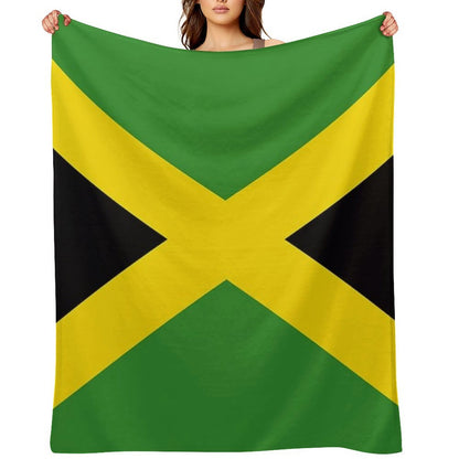 Jamaica Flag Quick-dry Throw Blanket