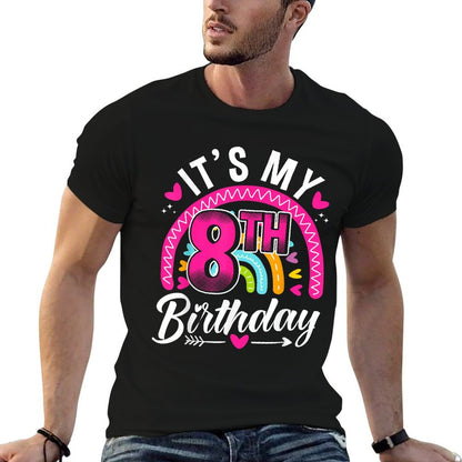 Daughter 8th Birthday for 8 Year Old Girlie  Relaxed-fit T-Shirt