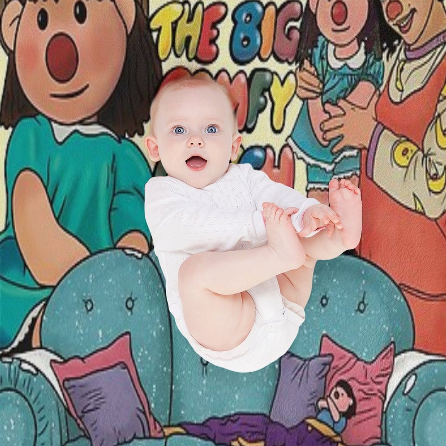 The Big Comfy Couch Theme Lightweight Throw Blanket
