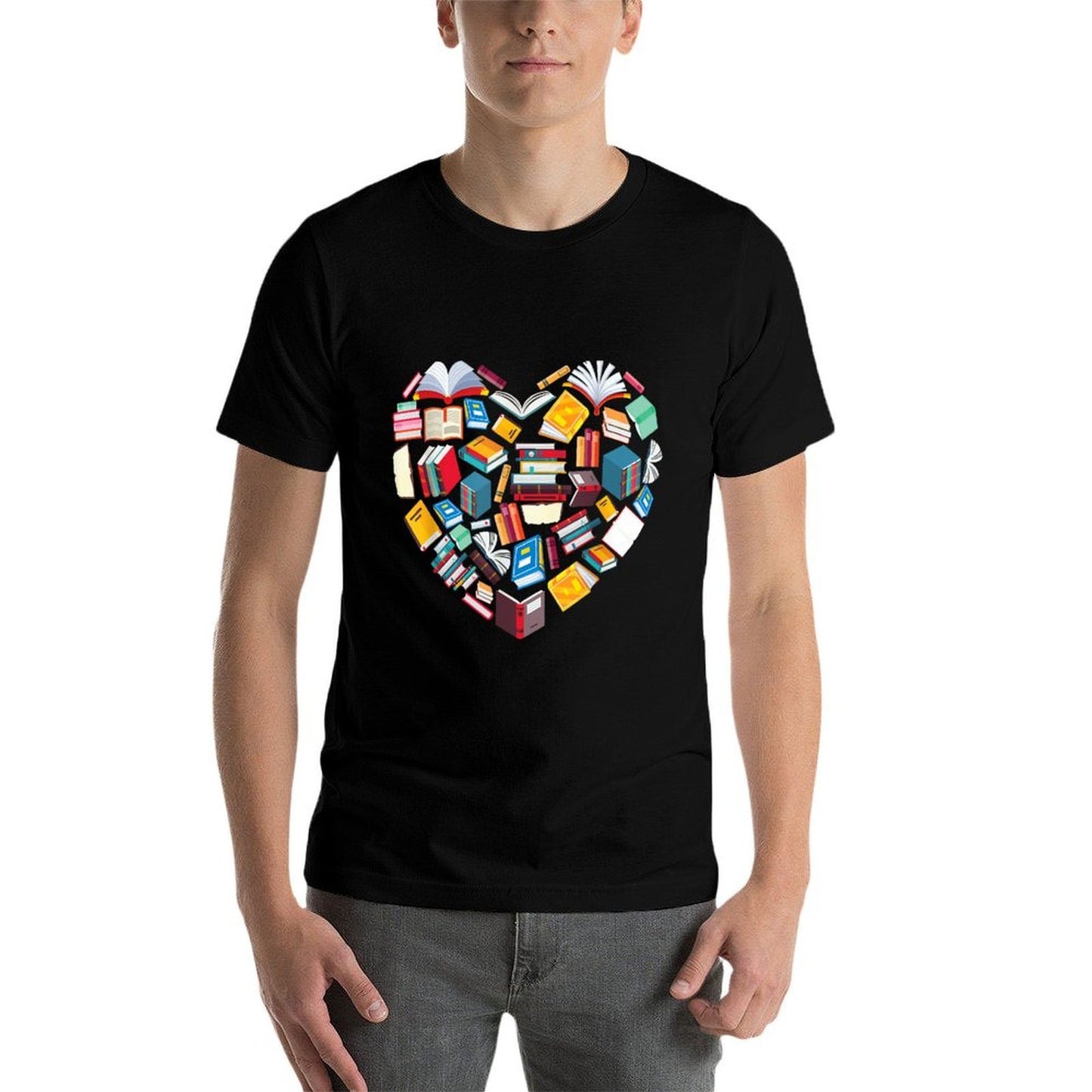 Book Lover Heart Shape Reading Club Librarian Librarys  Affordable Price T-Shirt