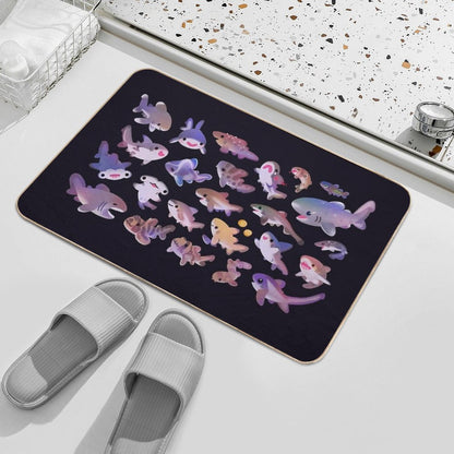 Shark Day 2  Odorless Bath Mat