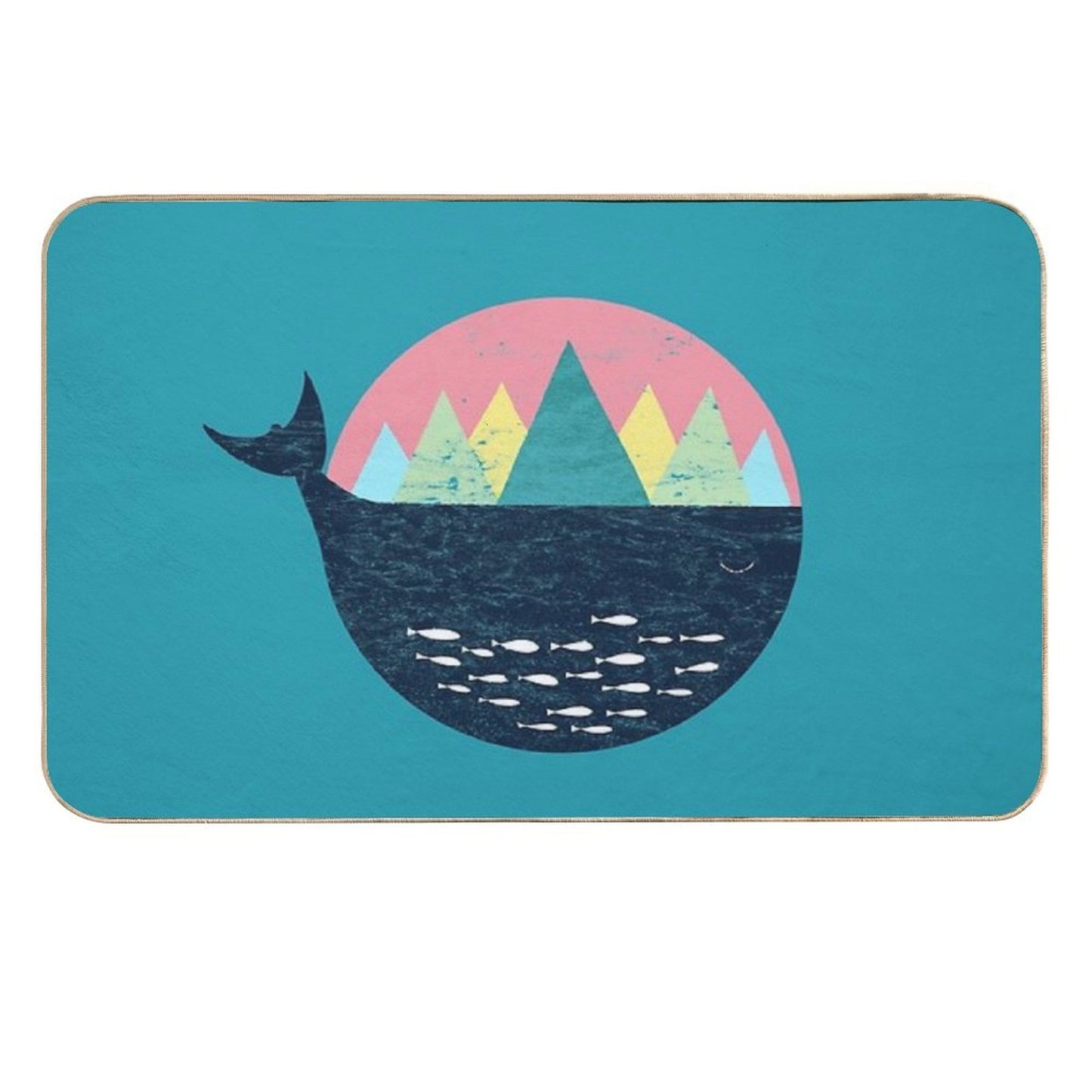 Whale, Fjord, Norway Retro Gift And Souvenir  Versatile Bath Mat