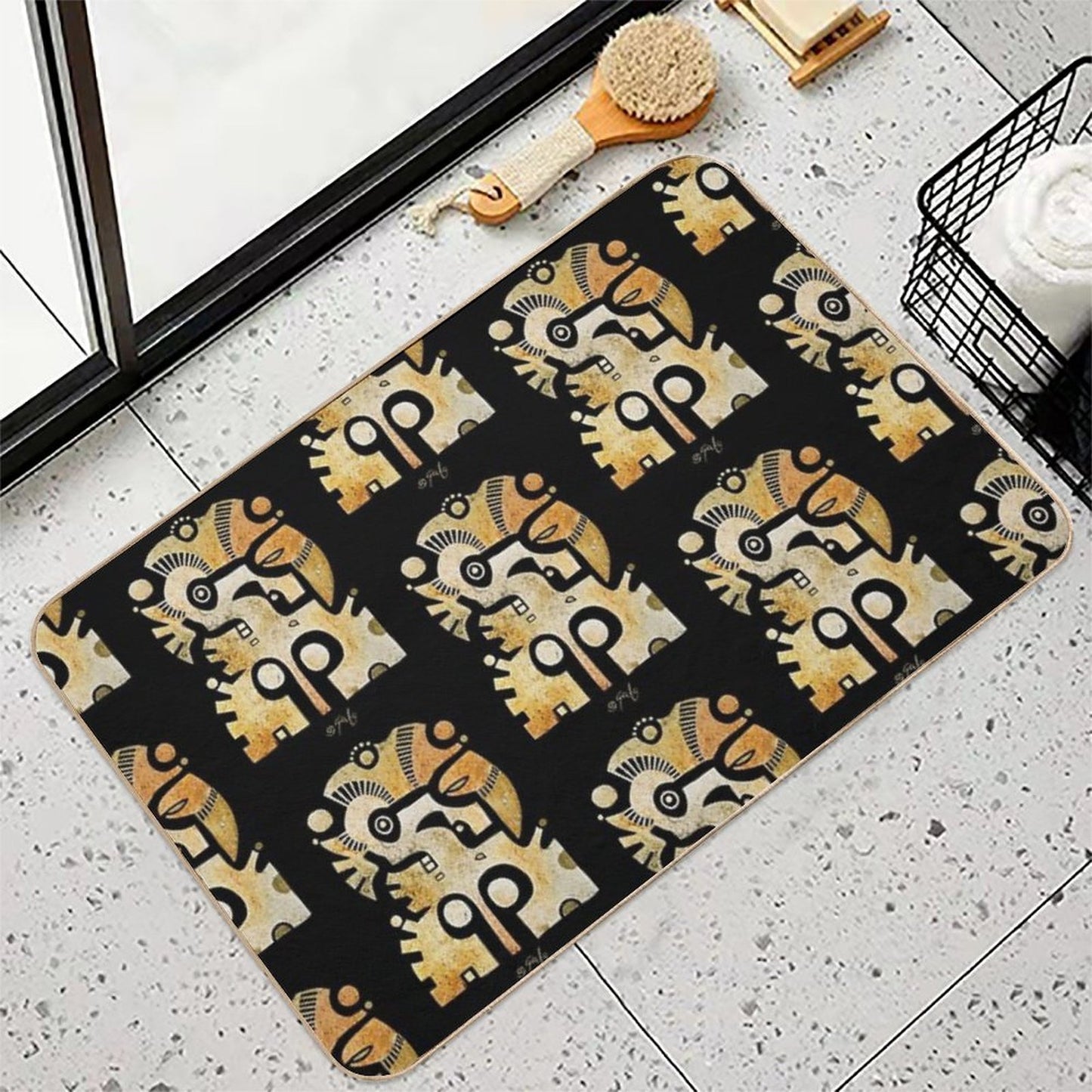 Aztek Adler Und Taube  High-Traffic Bath Mat